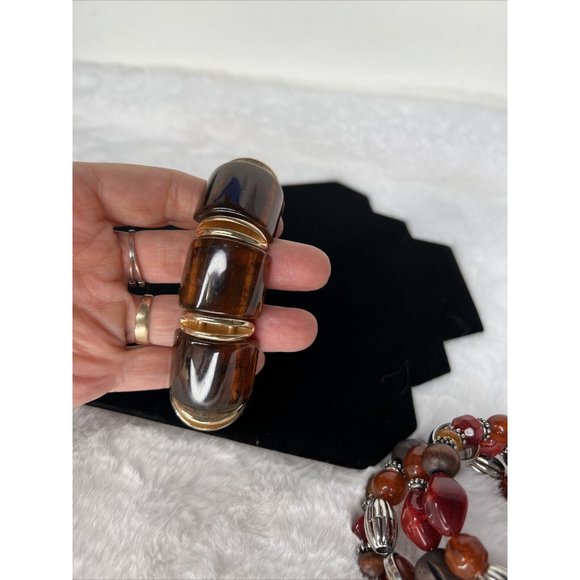 Women Bracelets Bangle and Wrap Costume Fashion Jewelry Beaded Stretchy Round - Picture 15 of 16